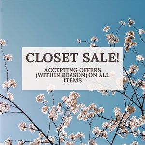 CLOSET SALE!